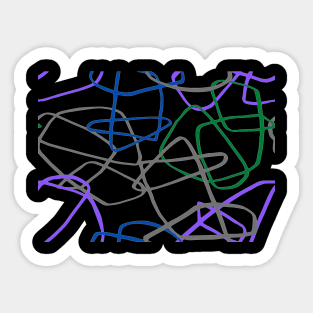 Pattern abstract lines Sticker